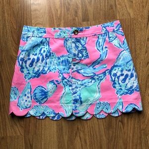 Lilly Pulitzer scalloped skort NWOT